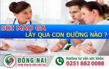 Các con đường lây sùi mào gà